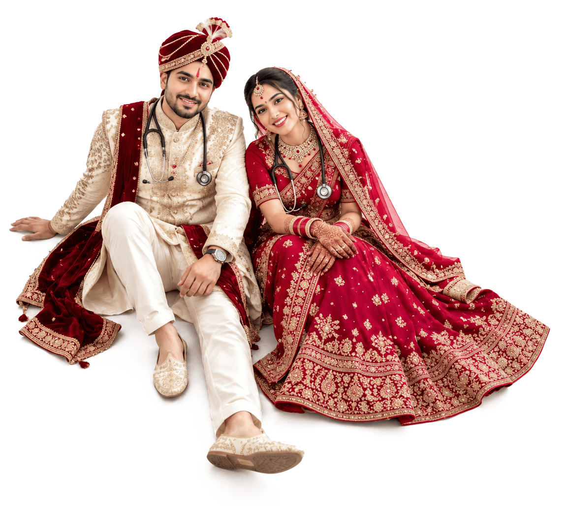 Wonderful Jodi doctor matrimony website displayed on a mobile phone